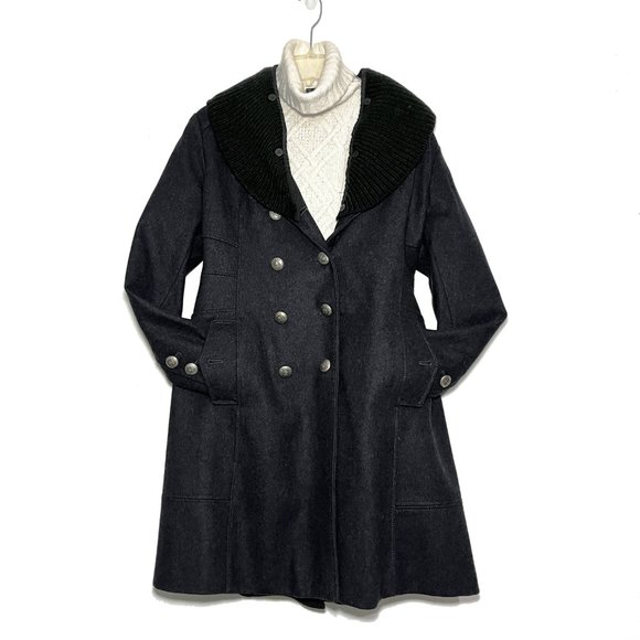 Guess Jackets & Blazers - GUESS Double Breasted Wool Overcoat